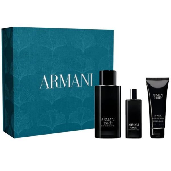 code edt 125ml + edt 15ml + shower gel 75ml gift set for men