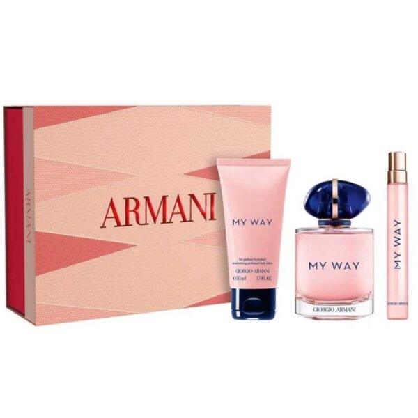 my way edp 90ml + edp 10ml + body lotion 50ml gift set for women0